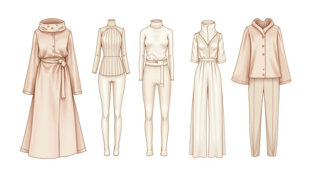 Ölçek dengesini gösteren desen karışımı, büyük ve küçük desenlerin kombinasyonu